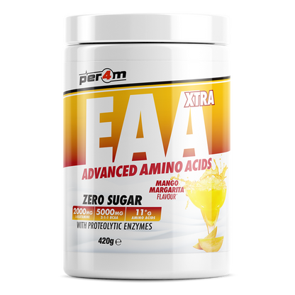 Per4m EAA XTRA 420g — Mango Margarita — front of tub