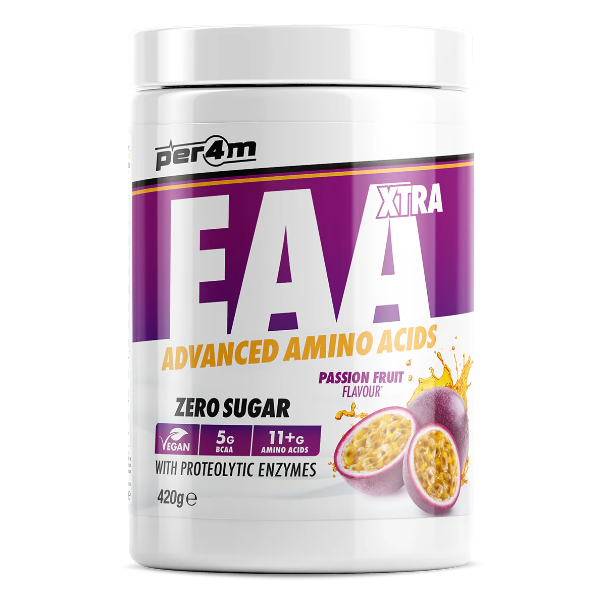 Per4m EAA XTRA 420g - Passionfruit product packaging