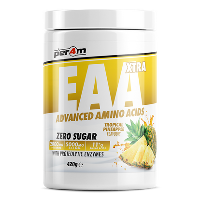 Per4m EAA XTRA 420g — Tropical Pineapple — front of tub