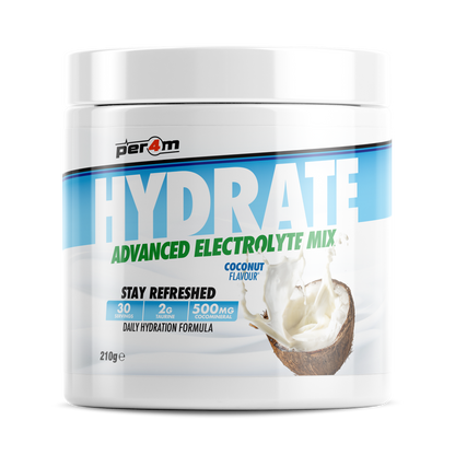 Per4m Hydration 210g — Coconut — front of tub