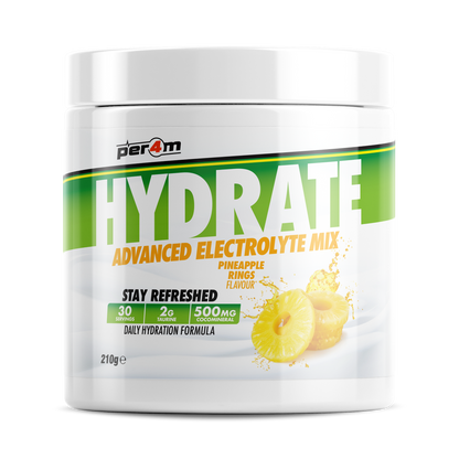Per4m Hydration 210g — Pineapple Rings — front of tub