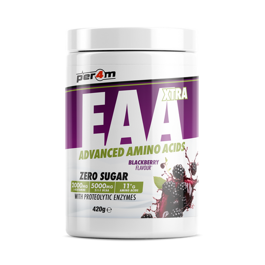 Per4m EAA XTRA 420g — Blackberry — front of tub