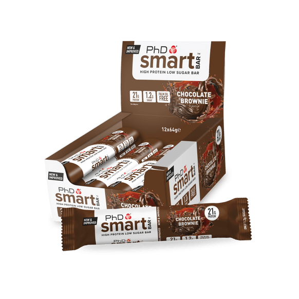 PhD Nutrition Smart Bar 12x64g Choc Brownie packshot