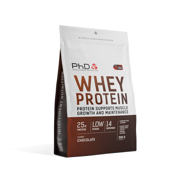 PhD Nutrition Powder Whey 500g Chocolate packshot