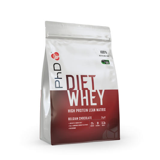 PhD Nutrition Diet Whey 2kg - Belgian Chocolate product packaging