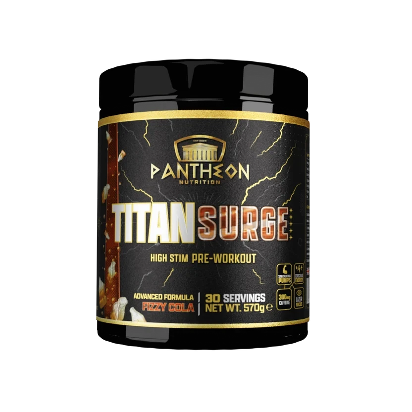 Pantheon Nutrition Titan Surge High Stim 570g Fizzy Cola