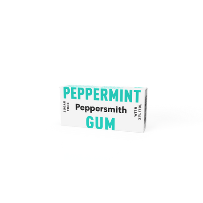 Peppersmith Chewing Gum 12x15g - Peppermint product packaging
