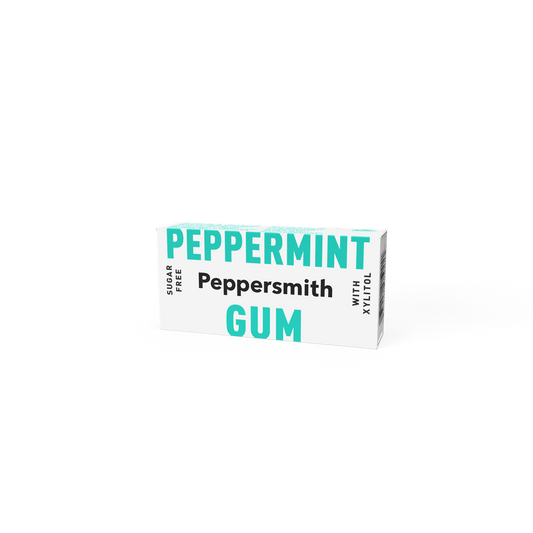 Peppersmith Chewing Gum 12x15g - Peppermint product packaging