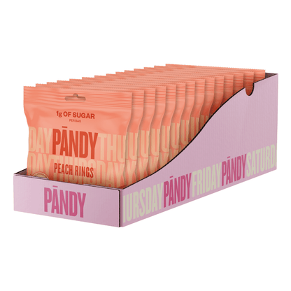PANDY Candy 14x50g Peach Rings packshot