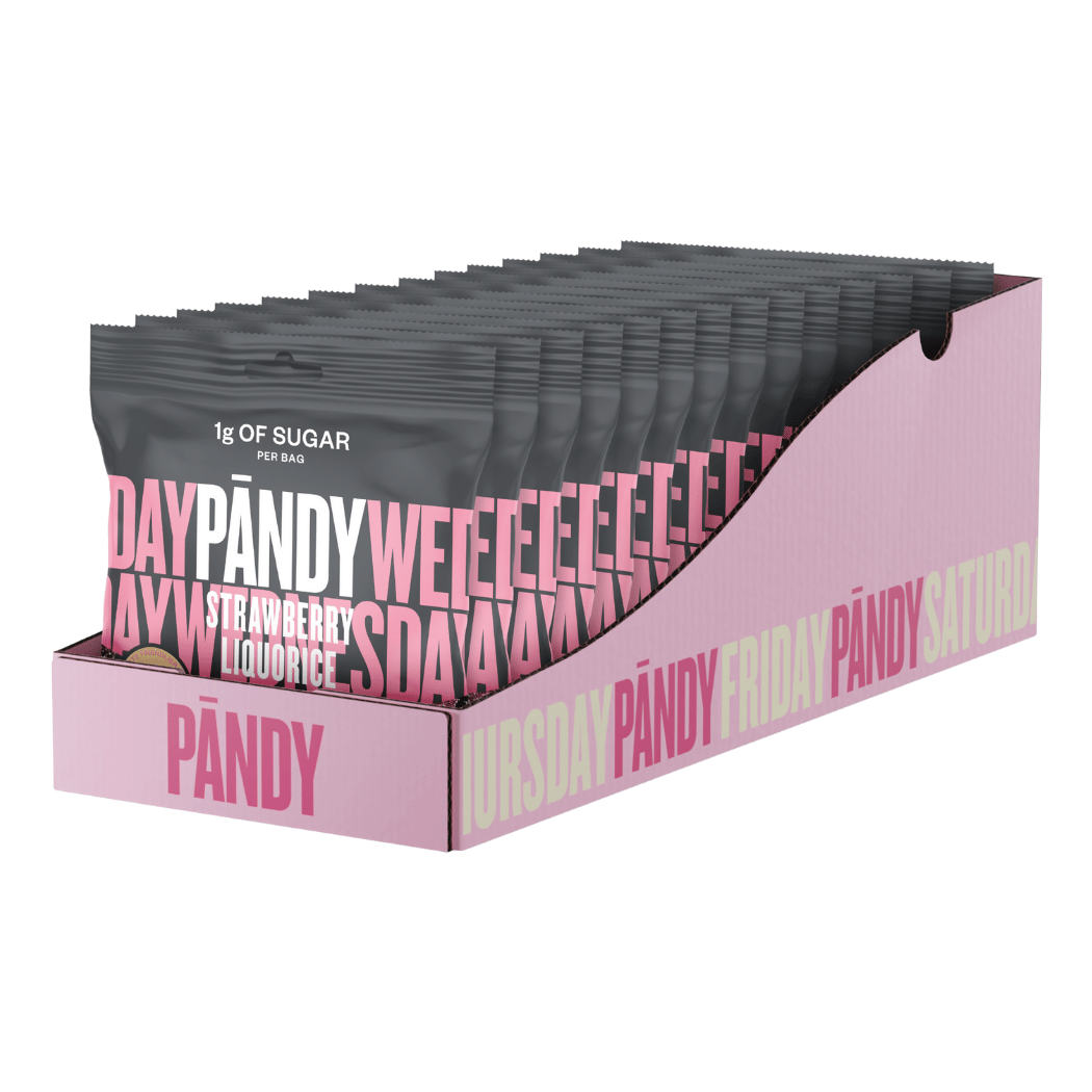 PANDY Candy 14x50g Strawberry Liquorice packshot