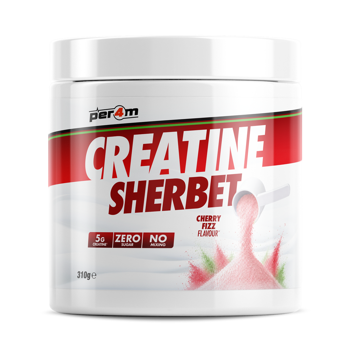 Per4m Per4m Creatine Sherbet 310g Cherry Fizz