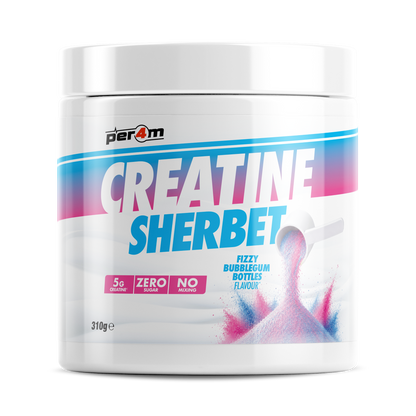 Per4m Creatine Sherbet 310g Fizzy Bubblegum Bottles