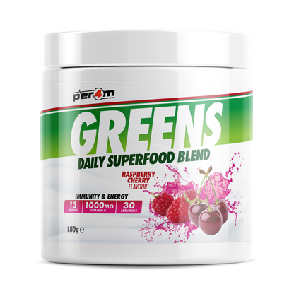 Per4m Greens 144g - Raspberry Cherry