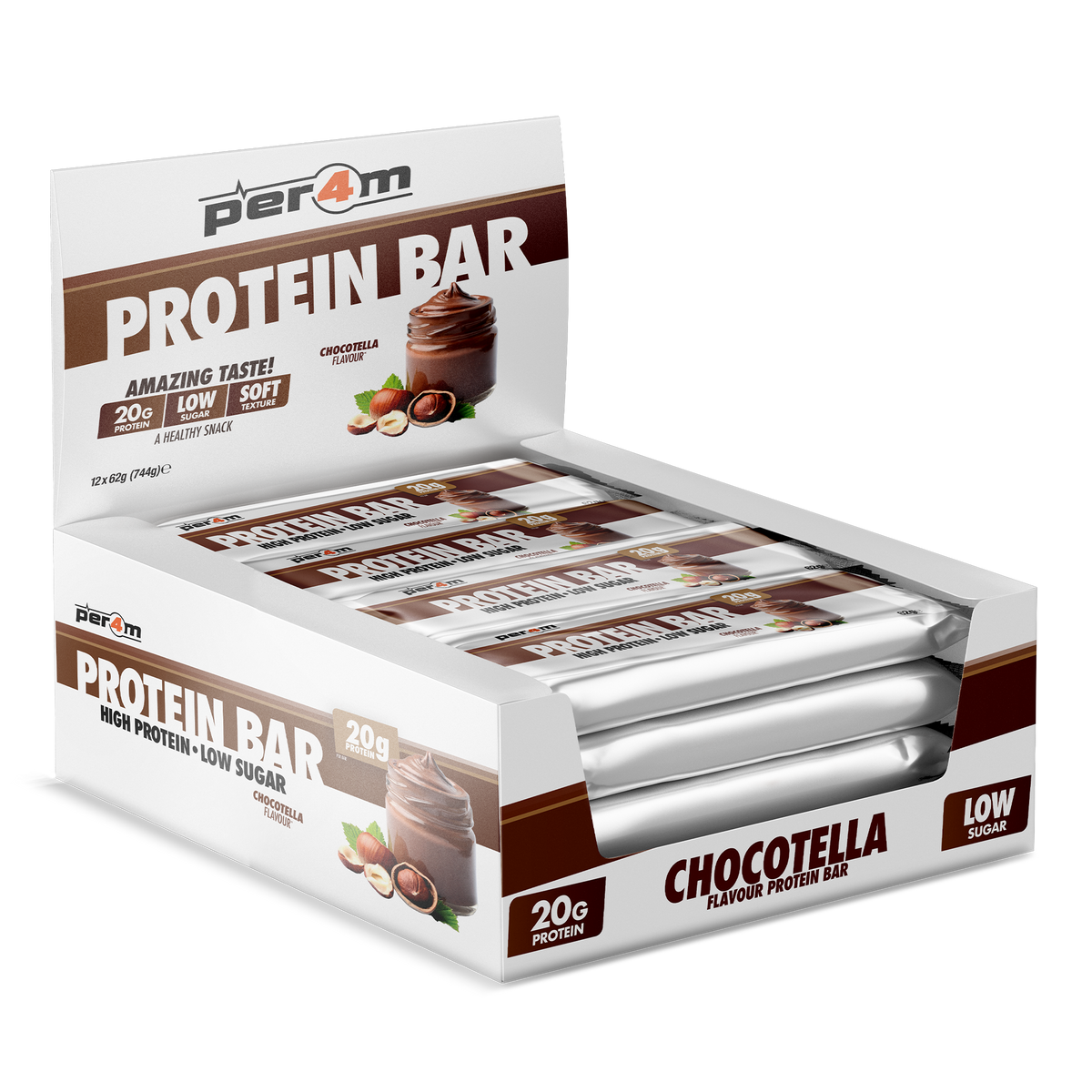 Per4m Protein Bar  12x62g Chocotella packshot