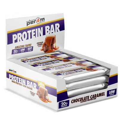 Per4m Protein Bar Chocolate Caramel 12x62g packshot