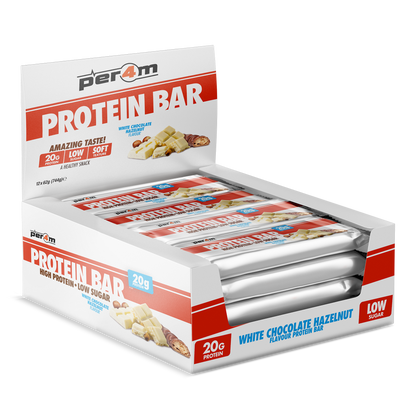 Per4m Protein Bar White Chocolate Hazelnut 12x62g packshot