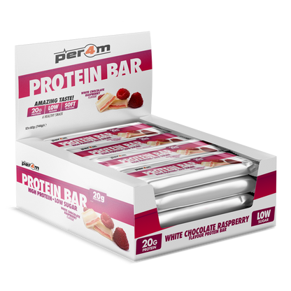Per4m Protein Bar 12x62g White Chocolate Raspberry