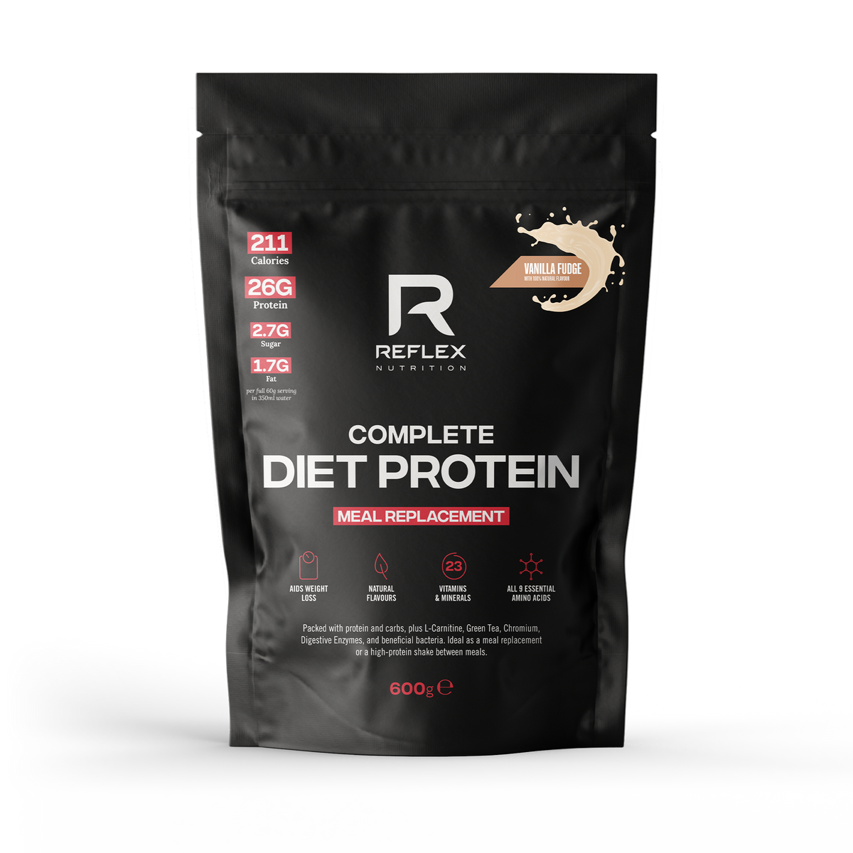 Reflex Nutrition Complete Diet Protein 600g — Vanilla Fudge