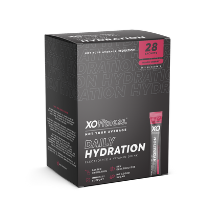 XO Fitness Hydration Sachet 28x6g - Black Cherry