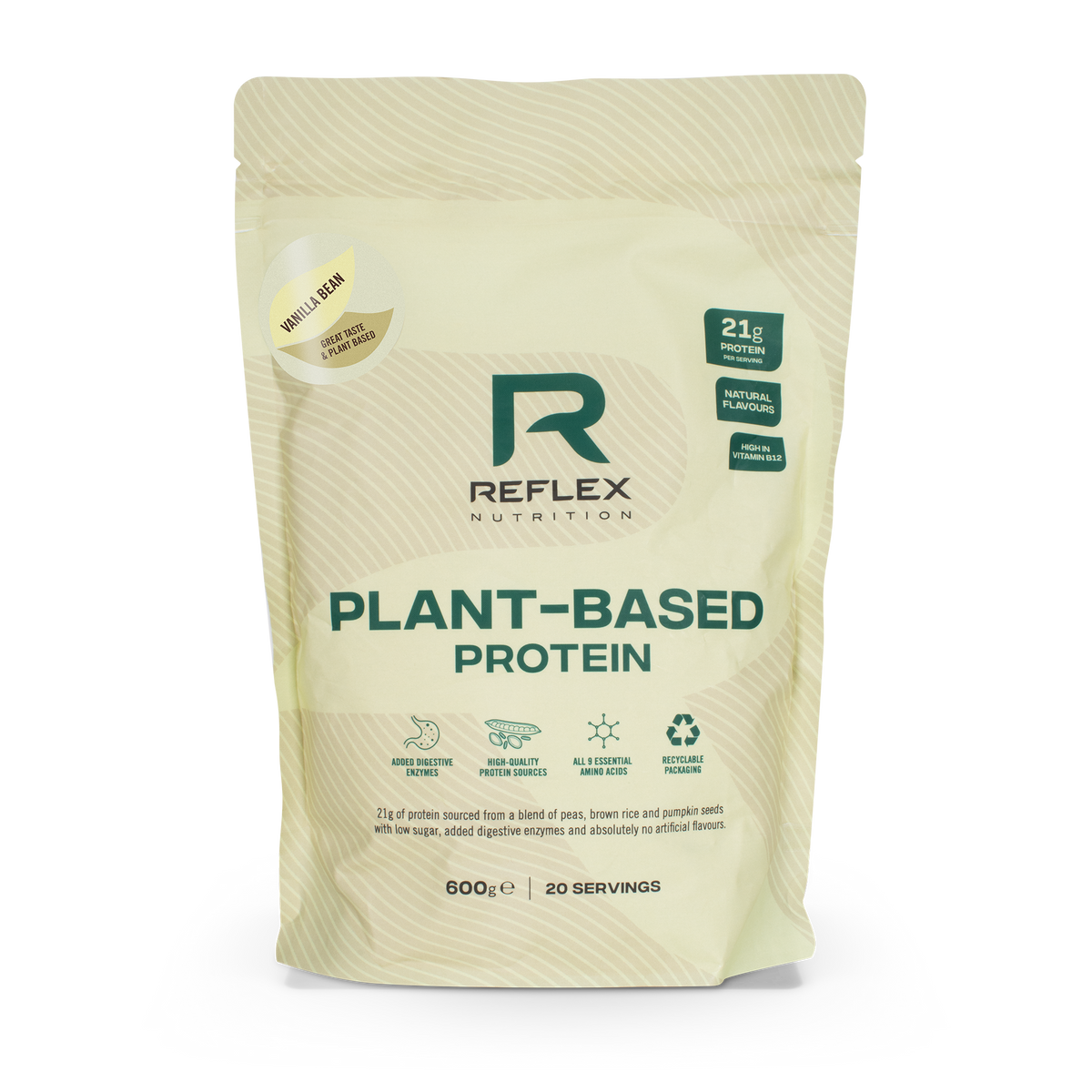 Reflex Nutrition Plant Based Protein 600g — Vanilla Bean