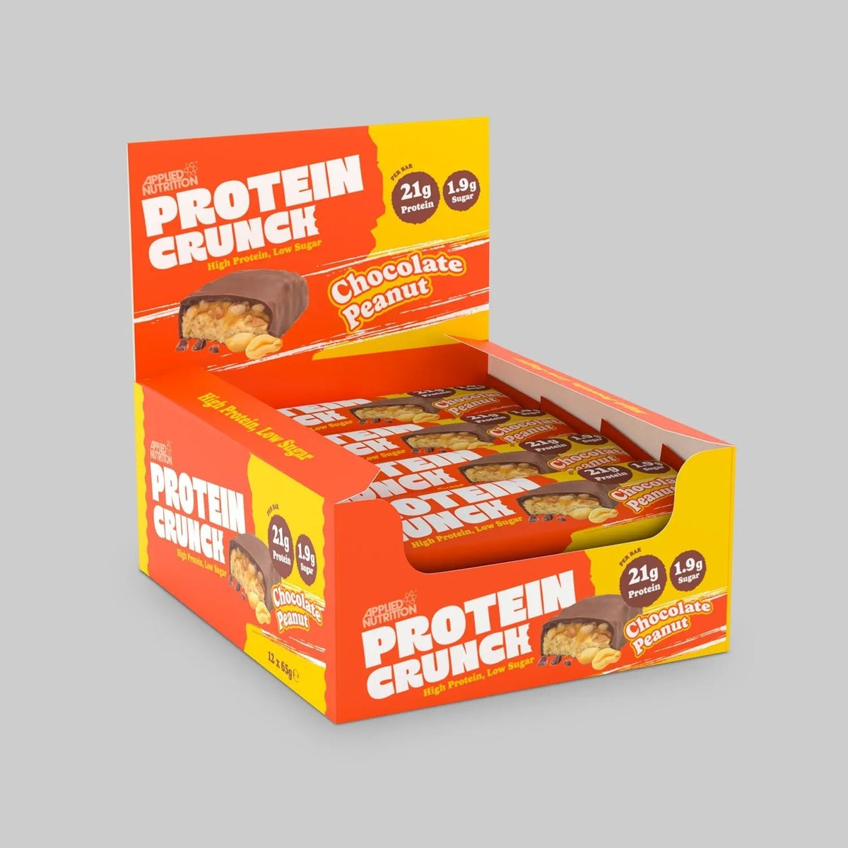 Applied Nutrition Protein Crunch Bar 12x62g — Milk Chocolate Peanut