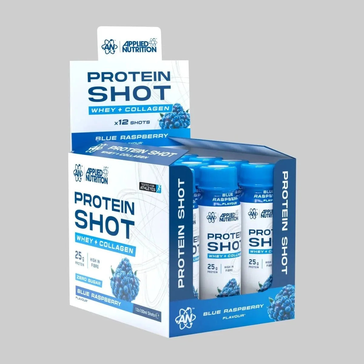 Applied Nutrition Protein Shot 12x 100ml Blue Raspberry packshot