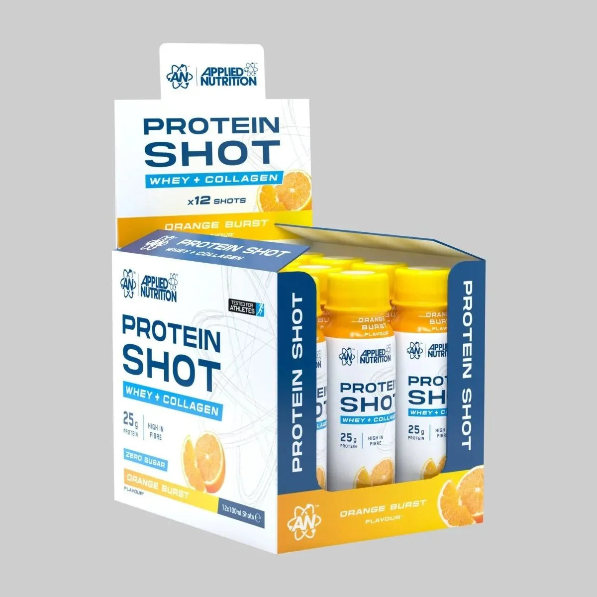 Applied Nutrition Protein Shot 12x 100ml Orange Burst