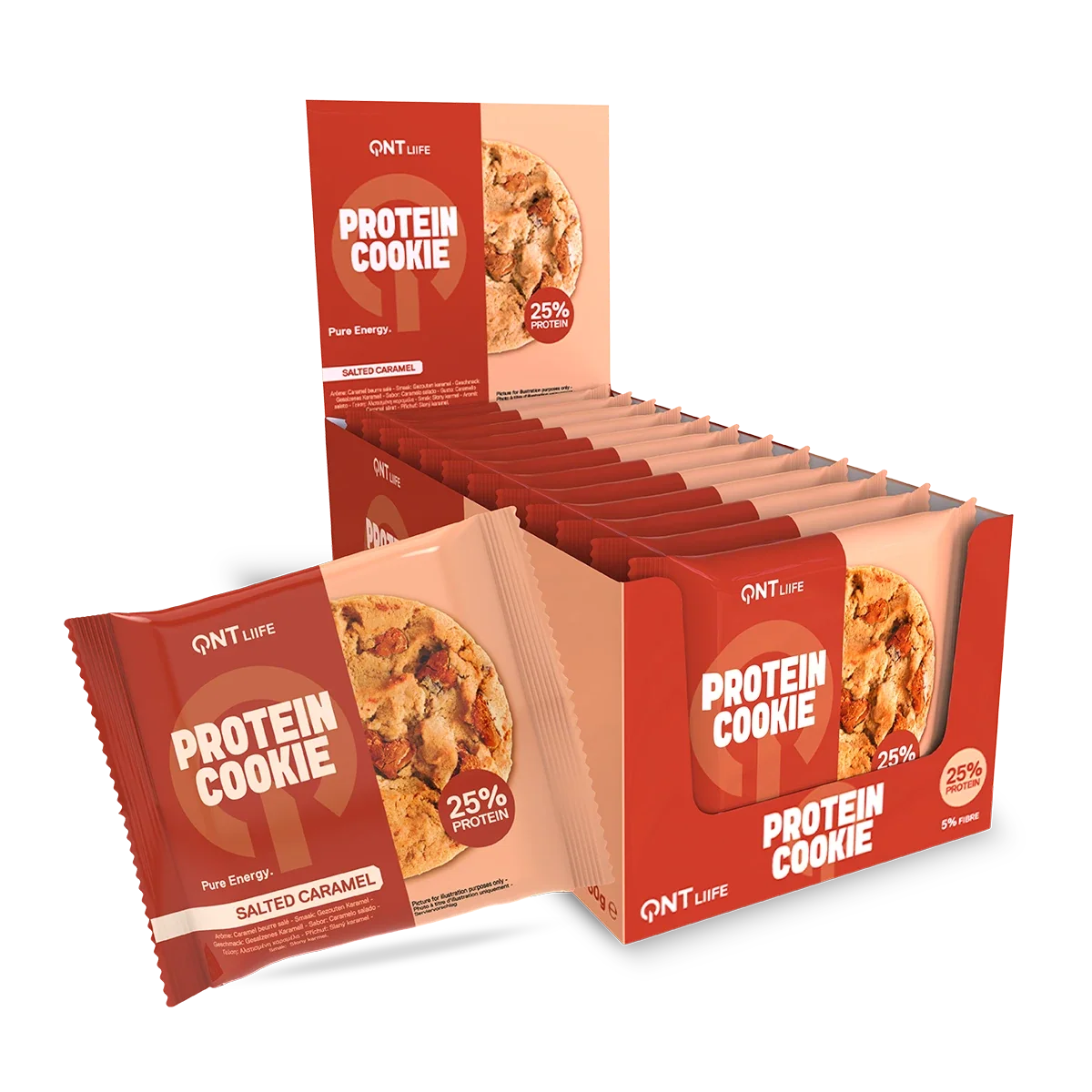 QNT Protein Cookie 12x60g - Salted Caramel