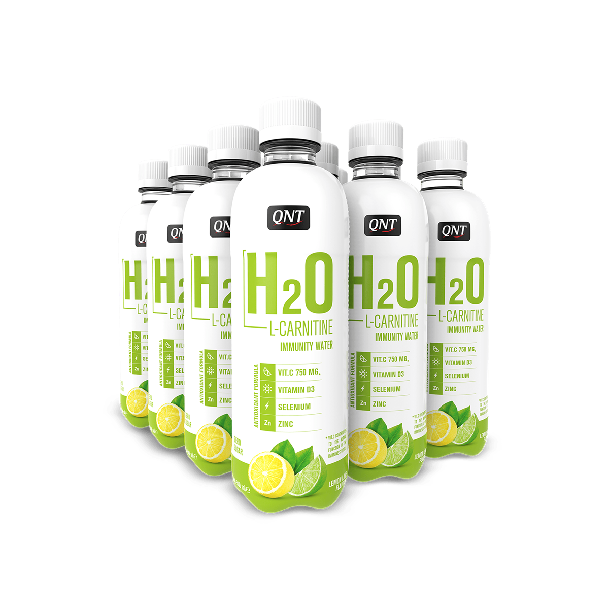 QNT Immunity Water H20 12x500ml - Lemon Lime product packaging