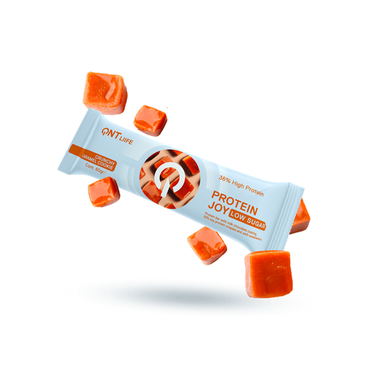 QNT Protein Joy Bar 36% 12x60g - Caramel Cookie Dough product packaging