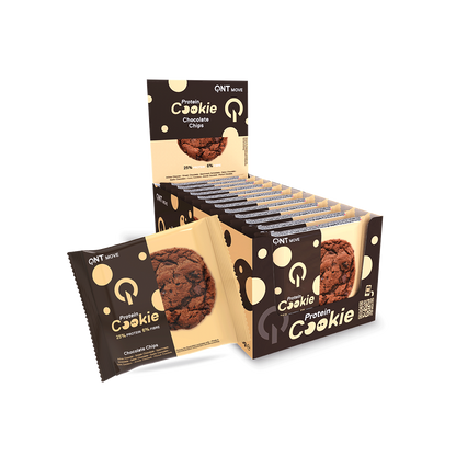 QNT Protein Cookie 12x60g - Chocolate Chip product packaging