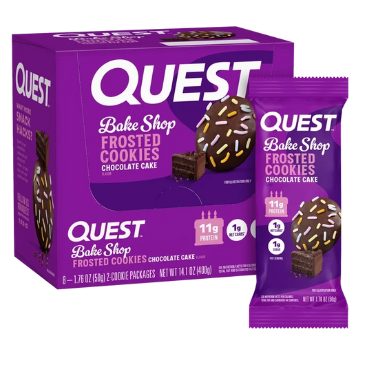 Quest Nutrition Bakeshop Frosted Cookie 8x25g Chocolate Cake
