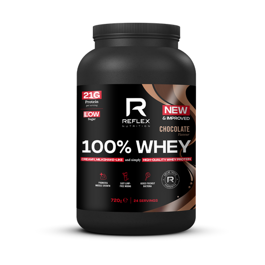 Reflex Nutrition 100% Whey 720g - Chocolate product packaging