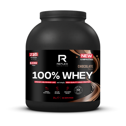Reflex Nutrition 100% Whey 2.2kg - Chocolate product packaging