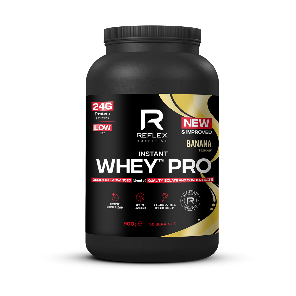 Reflex Nutrition Instant Whey Pro 900g - Banana product packaging