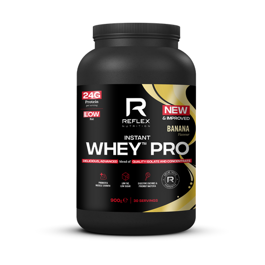 Reflex Nutrition Instant Whey Pro 900g - Banana product packaging