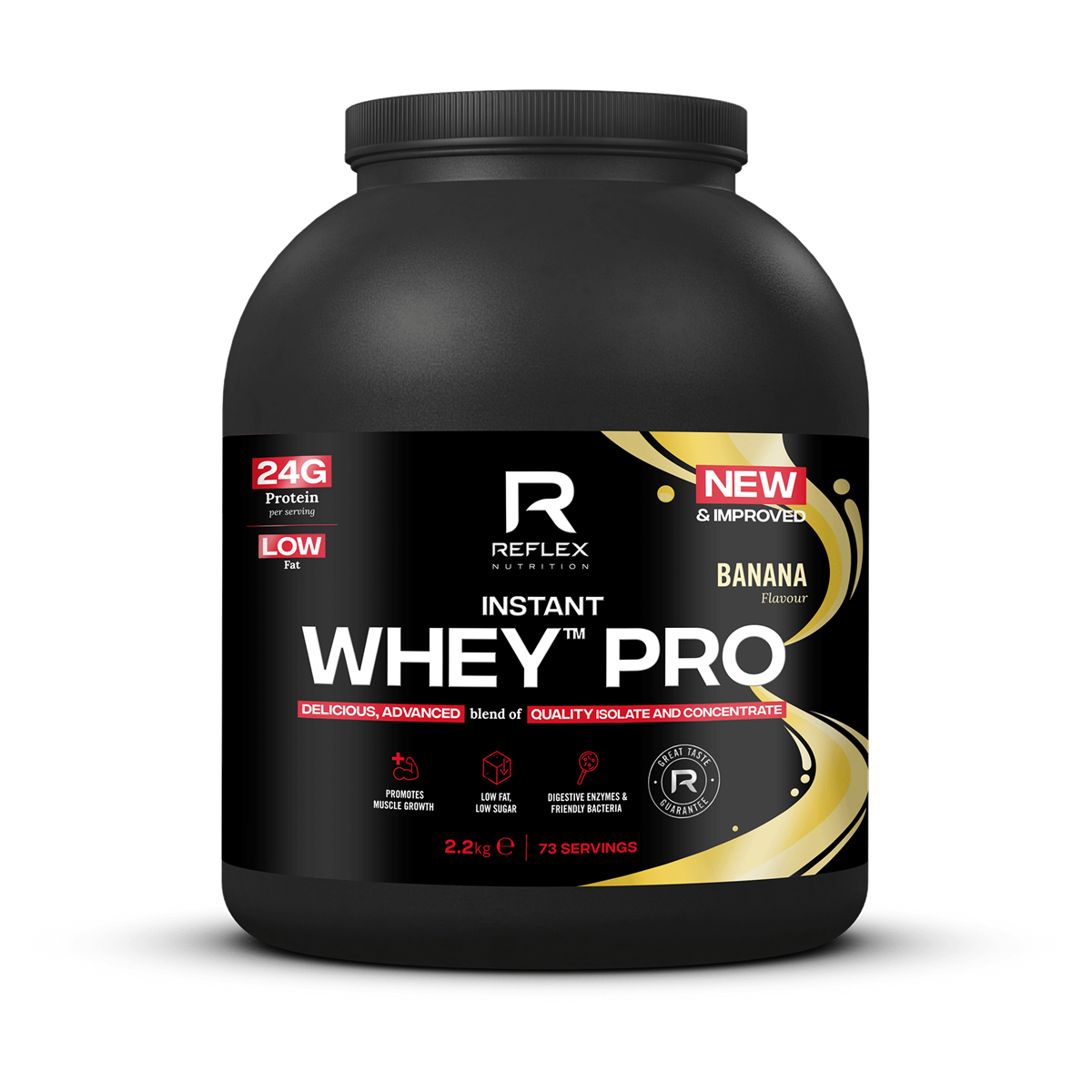 Reflex Nutrition Instant Whey Pro 2.2kg - Banana product packaging