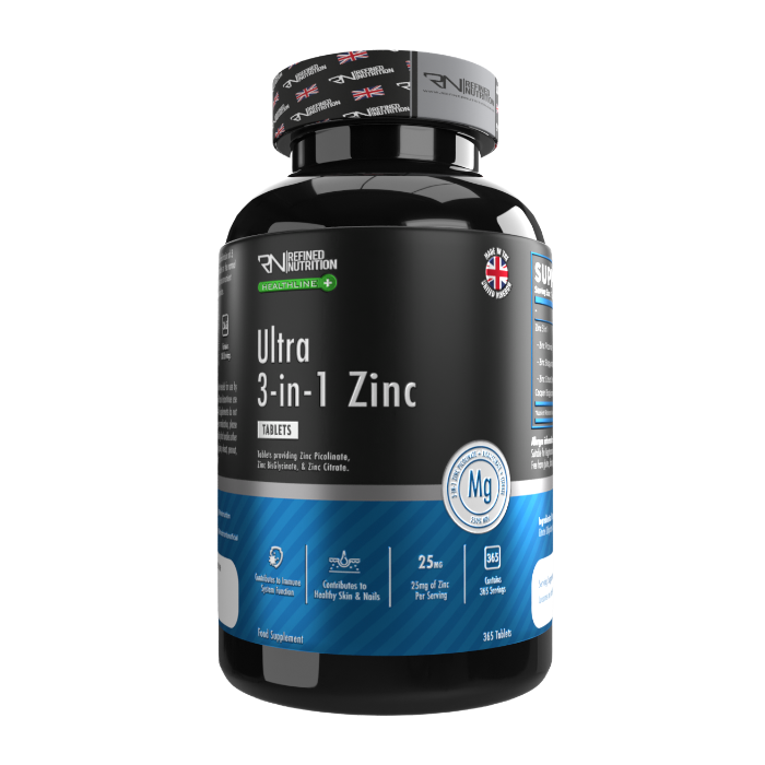 Refined Nutrition Ultra Zinc 3-in-1 365 Tabs packshot