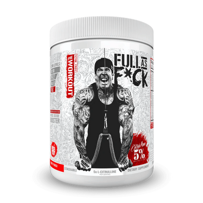 Rich Piana 5% Nutrition FULL AS F*CK Legendary Series 372g - Blue Raspberry product packaging