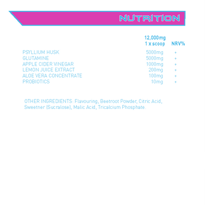 Alpha Neon Rise n Shine 360g — Strawberry Mango nutrition and ingredients panel
