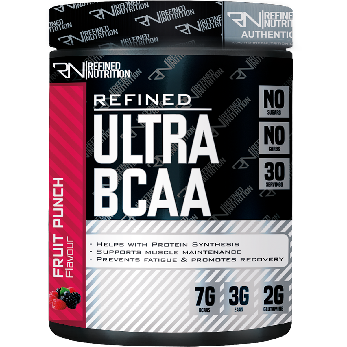 Refined Nutrition Ultra BCAA 450g - Fruit Punch product packaging