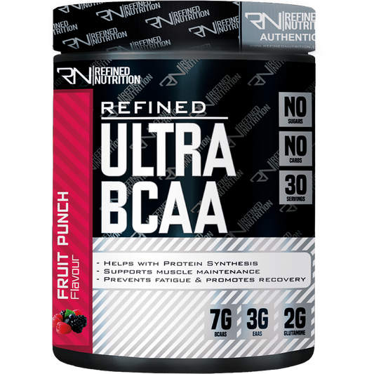 Refined Nutrition Ultra BCAA 450g - Fruit Punch product packaging