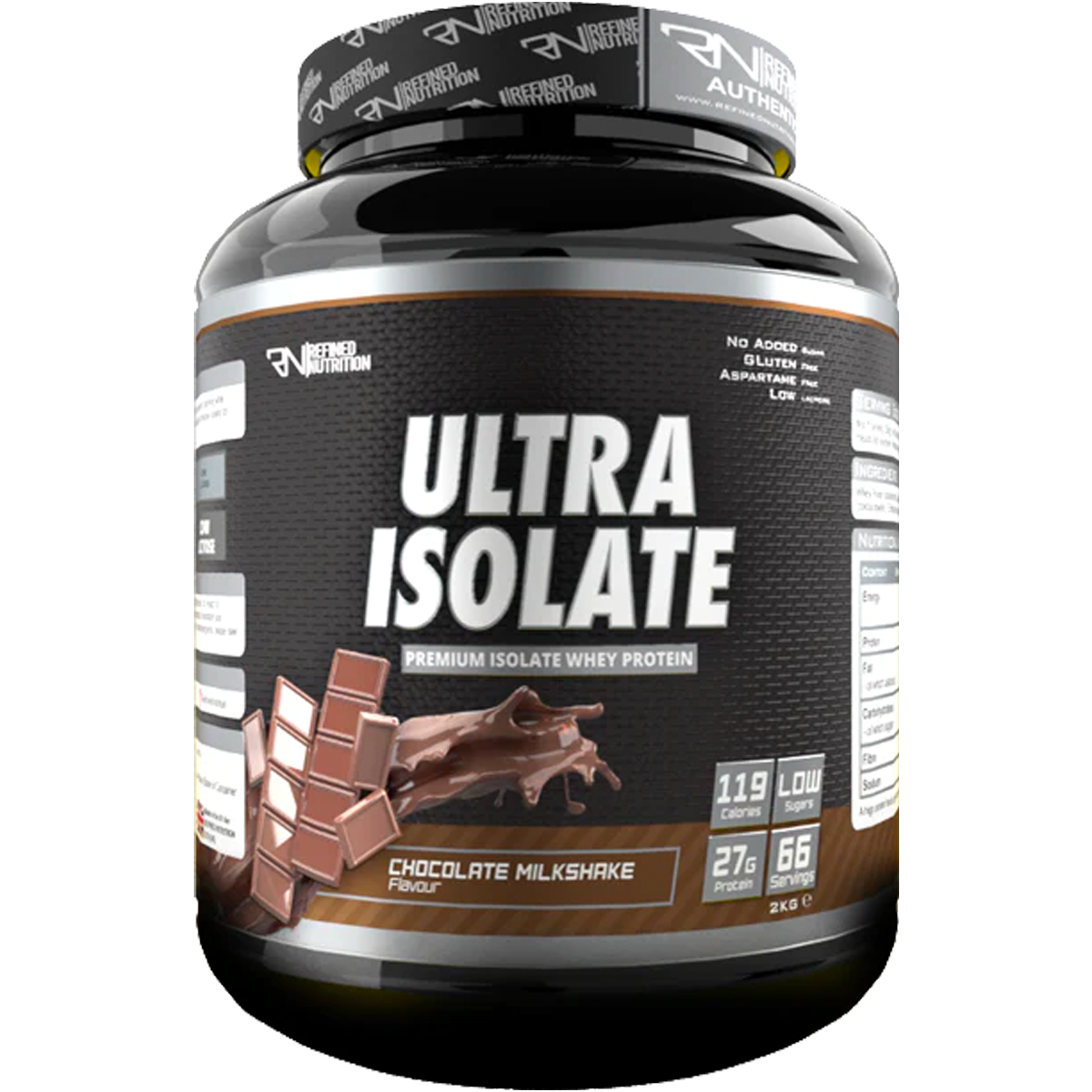 Refined Nutrition Ultra Isolate 2kg - Chocolate Milkshake product packaging