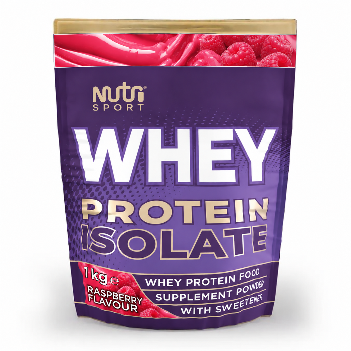 NutriSport Whey Protein Isolate 1kg Raspberry
