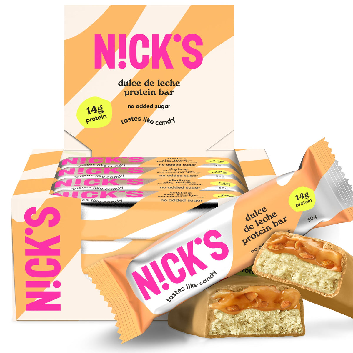 NICK'S Protein Bar 12x50g - Dulce De Leche
