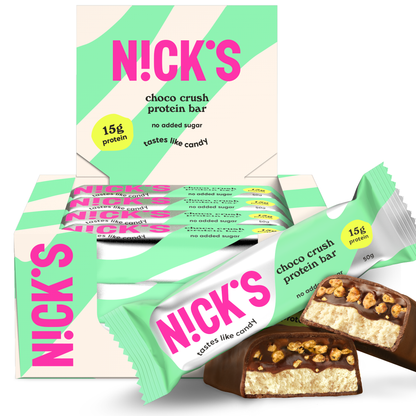NICK'S Protein Bar 12x50g - Choco Crush
