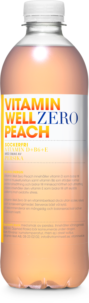 Vitamin Well ZERO 12x500ml - Peach