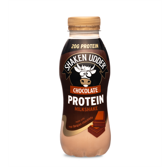 Shaken Udder Protein Milkshake 8x330ml - Chocolate product packaging