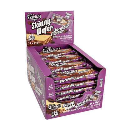 The Skinny Food Co Zero Sugar Wafers 24x24g Chocolate packshot
