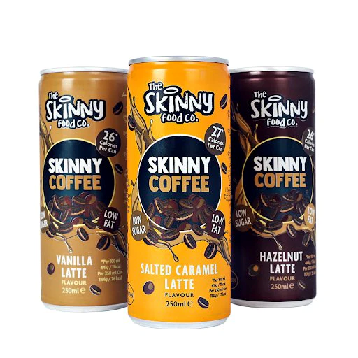 The Skinny Food Co Skinny Coffee 12x250ml - Hazelnut Latte product packaging